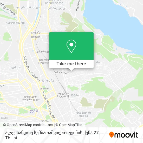 ალექსანდრე სუმბათაშვილი-იუჟინის ქუჩა 27 map