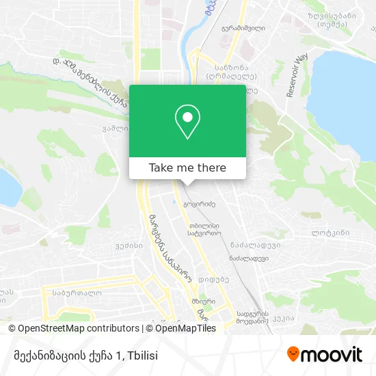 მექანიზაციის ქუჩა 1 map