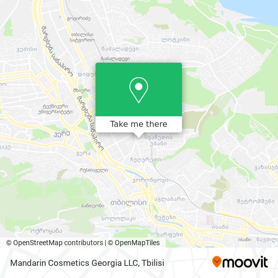 Карта Mandarin Cosmetics Georgia LLC