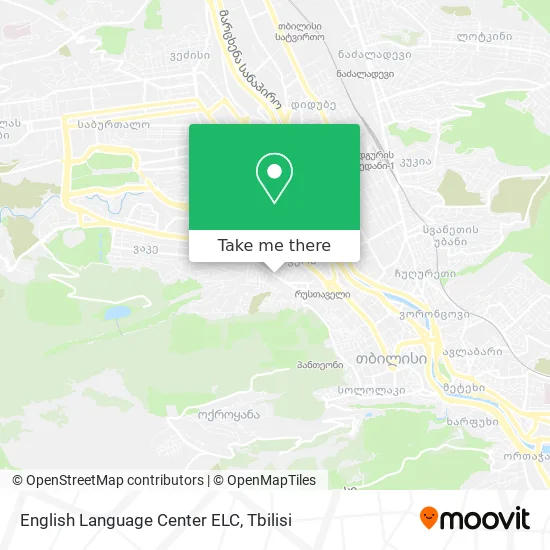 English Language Center ELC map