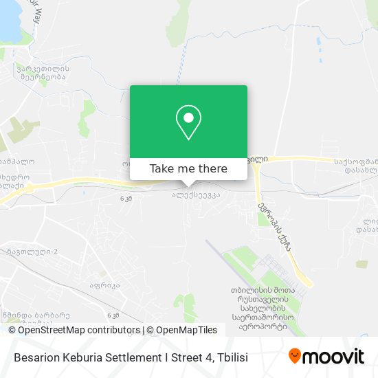 Besarion Keburia Settlement I Street 4 map
