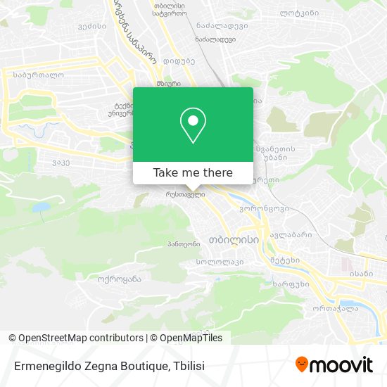 Карта Ermenegildo Zegna Boutique