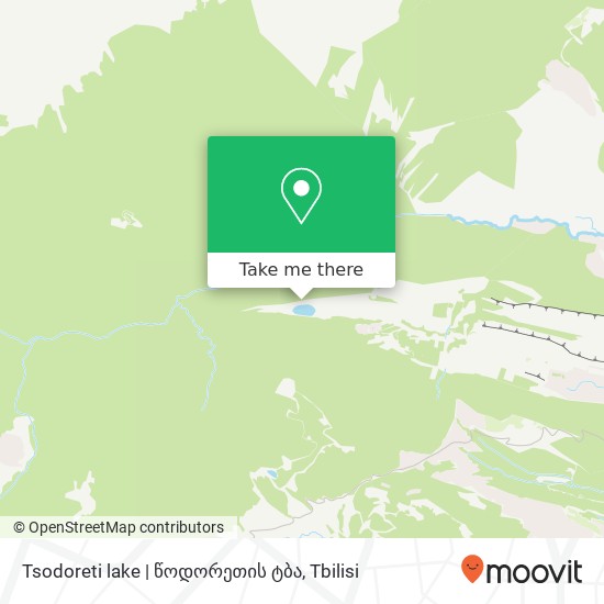 Карта Tsodoreti lake | წოდორეთის ტბა