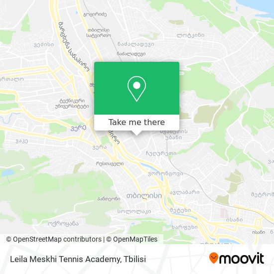 Карта Leila Meskhi Tennis Academy