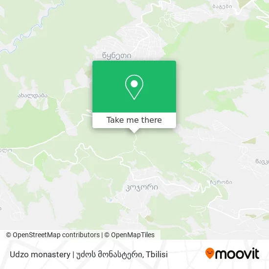 Udzo monastery | უძოს მონასტერი map