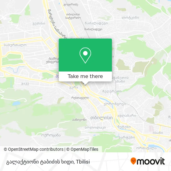 გალაქტიონი ტაბიძის ხიდი map
