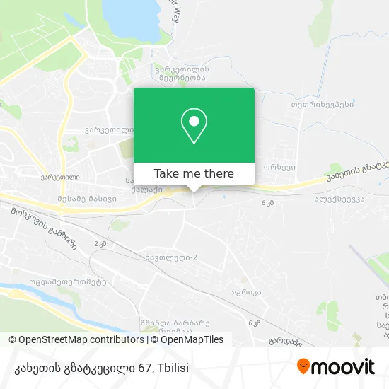 კახეთის გზატკეცილი 67 map