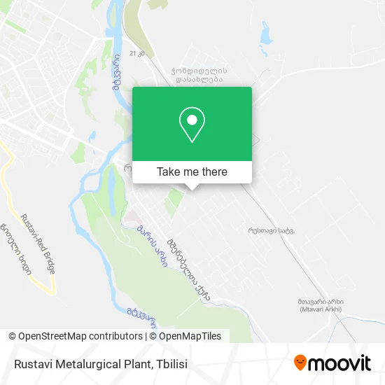 Карта Rustavi Metalurgical Plant
