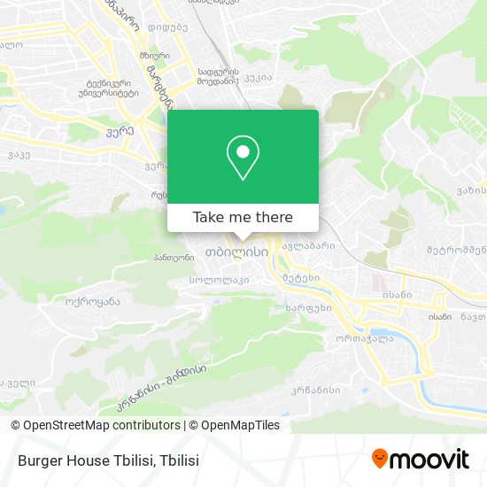 Burger House Tbilisi map