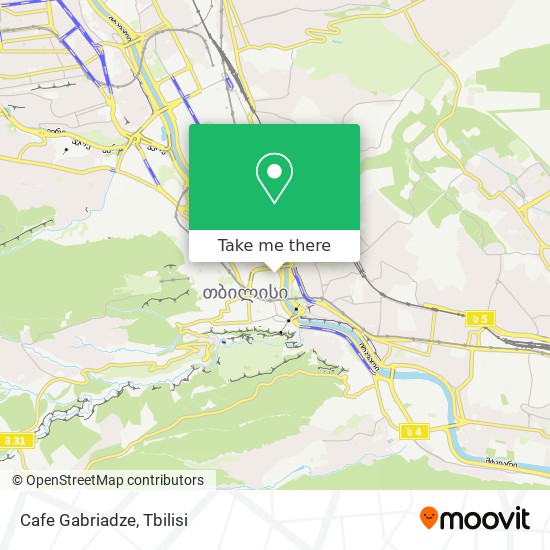 Cafe Gabriadze map