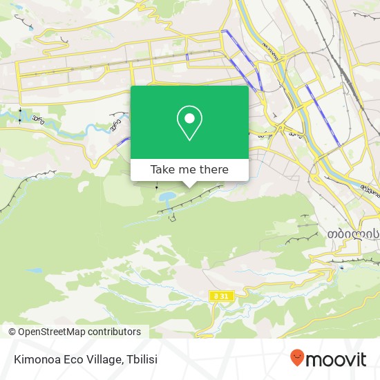 Карта Kimonoa Eco Village, ვაკე-საბურთალო, თბილისი