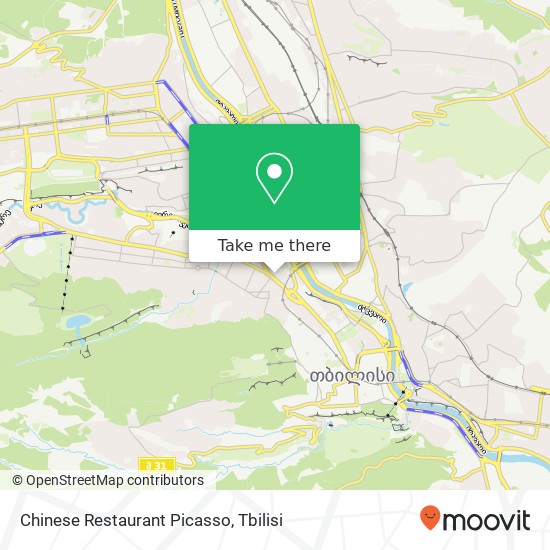 Chinese Restaurant Picasso, რომან მიმინოშვილის ქუჩა ძველი თბილისი map