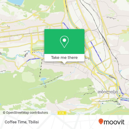 Coffee Time, ზაქარია ფალიაშვილის ქუჩა ვაკე-საბურთალო map