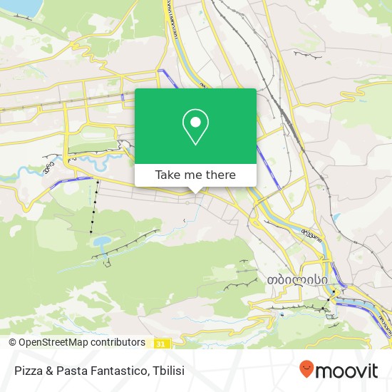 Pizza & Pasta Fantastico, ნაპარეული ვაკე-საბურთალო map