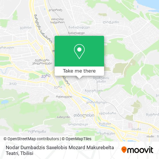 Nodar Dumbadzis Saxelobis Mozard Makurebelta Teatri map