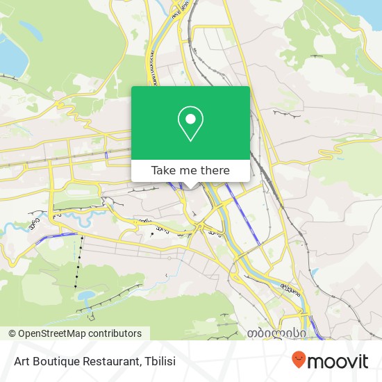 Карта Art Boutique Restaurant, საგარეჯოს ქუჩა ვაკე-საბურთალო
