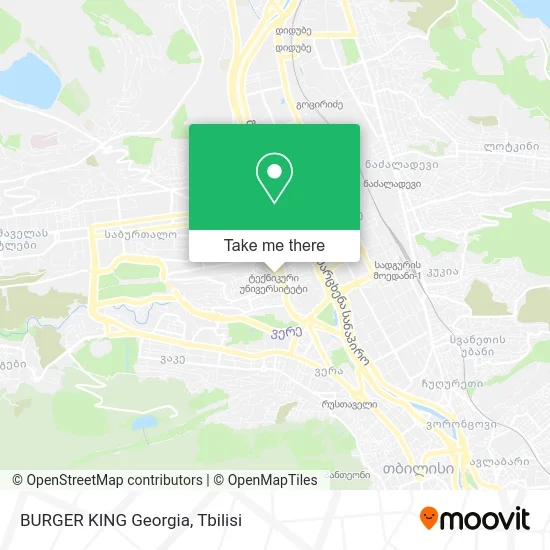 BURGER KING Georgia map
