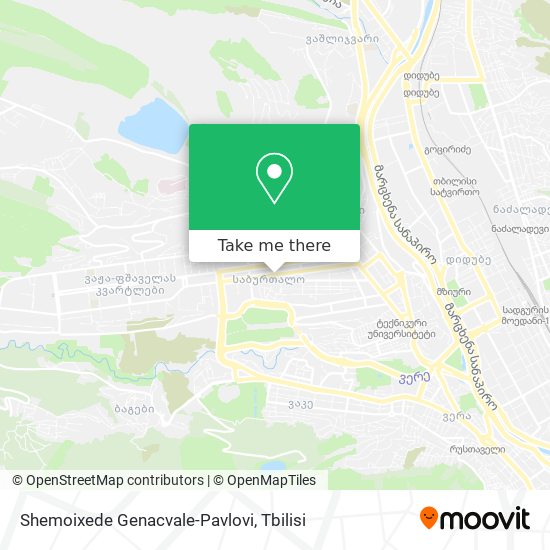 Shemoixede Genacvale-Pavlovi map