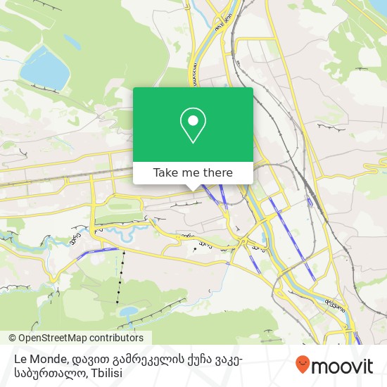 Le Monde, დავით გამრეკელის ქუჩა ვაკე-საბურთალო map