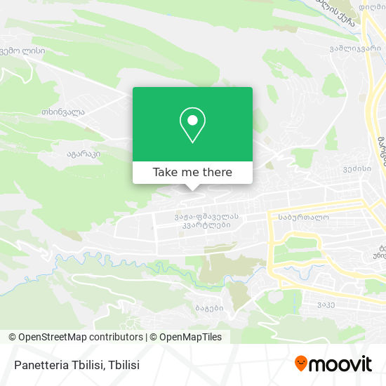 Карта Panetteria Tbilisi