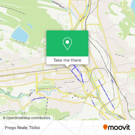 Prego Reale map