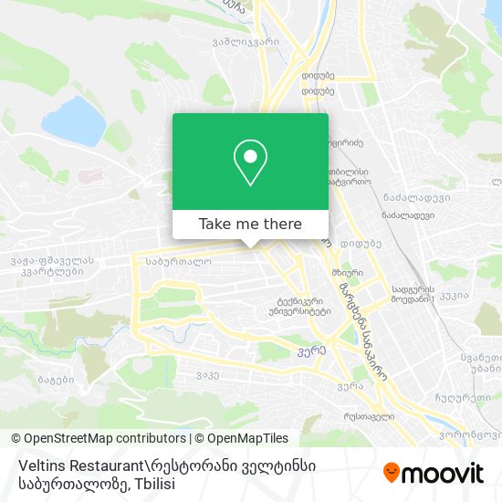 Veltins Restaurant\რესტორანი ველტინსი საბურთალოზე map