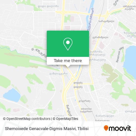 Shemoixede Genacvale-Digmis Masivi map