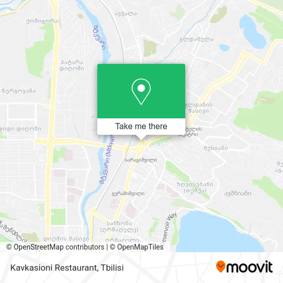 Карта Kavkasioni Restaurant