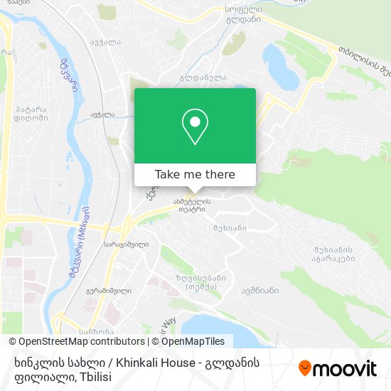 ხინკლის სახლი / Khinkali House - გლდანის ფილიალი map