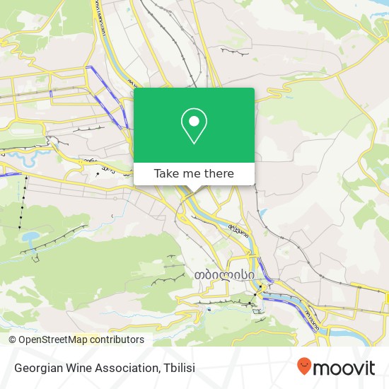 Карта Georgian Wine Association
