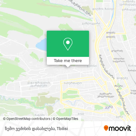 ზემო ვეძისის დასახლება map