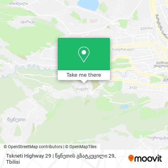 Tskneti Highway 29 | წყნეთის გზატკეცილი 29 map