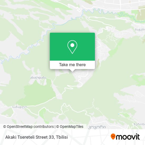 Akaki Tsereteli Street 33 map