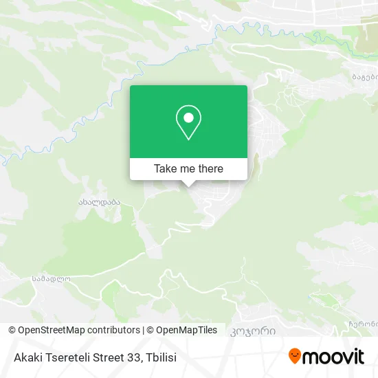 Карта Akaki Tsereteli Street 33