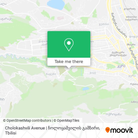 Cholokashvili Avenue | ჩოლოყაშვილის გამზირი map