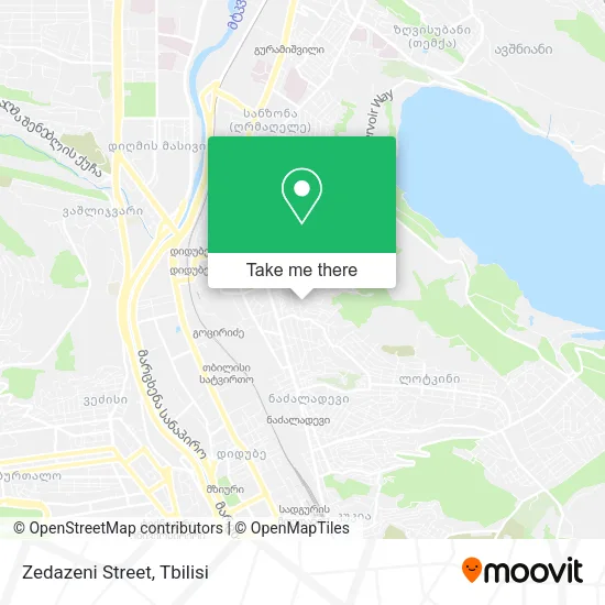 Карта Zedazeni Street