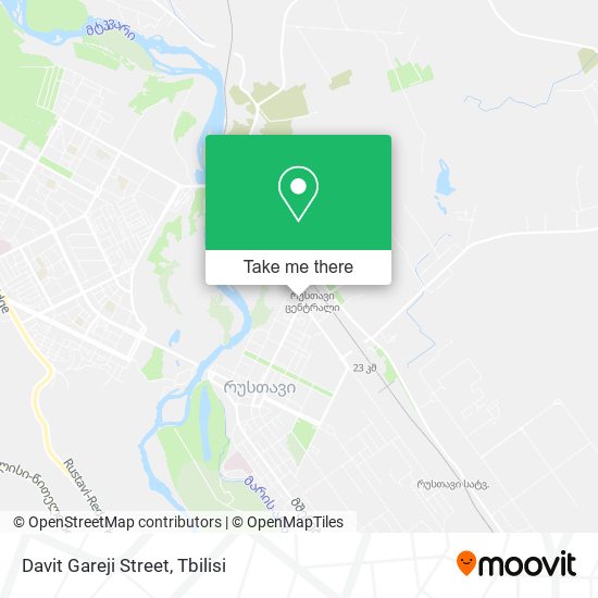 Davit Gareji Street map