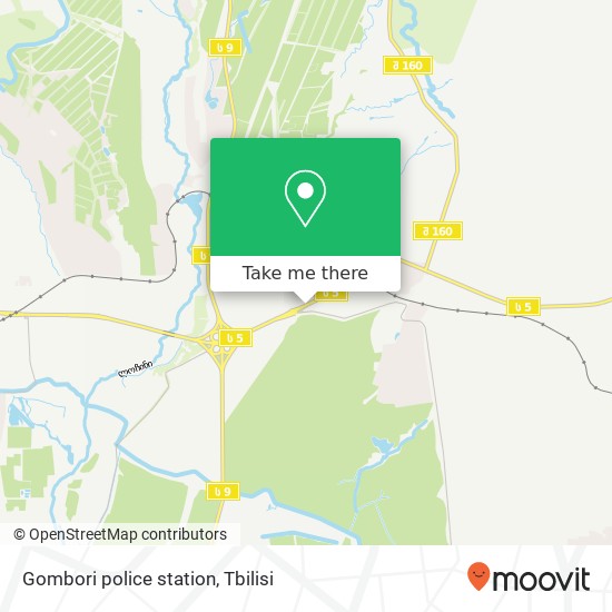 Карта Gombori police station
