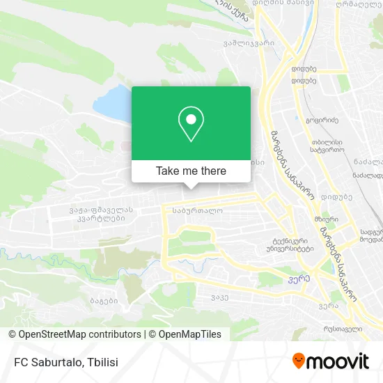 Карта FC Saburtalo