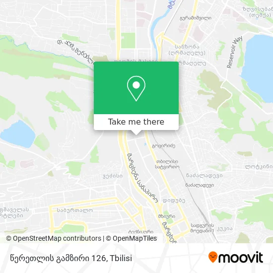 წერეთლის გამზირი 126 map
