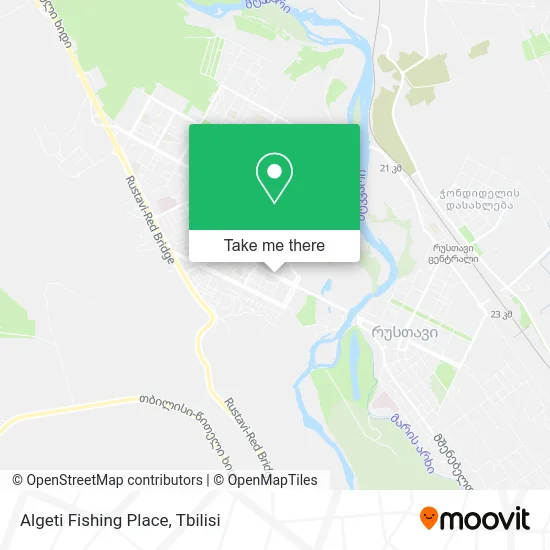 Карта Algeti Fishing Place