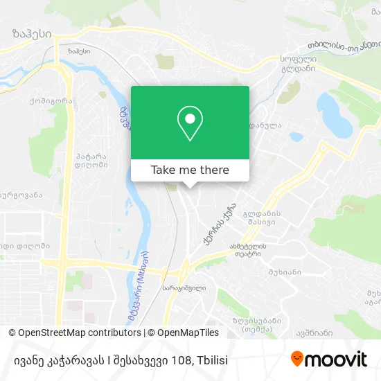 ივანე კაჭარავას I შესახვევი 108 map