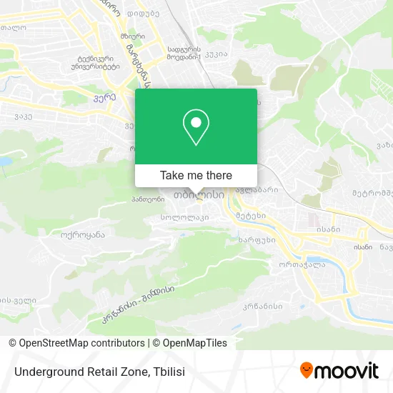 Карта Underground Retail Zone