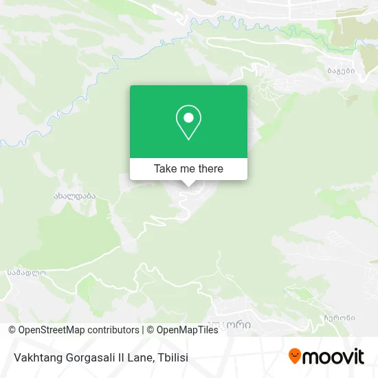 Vakhtang Gorgasali II Lane map