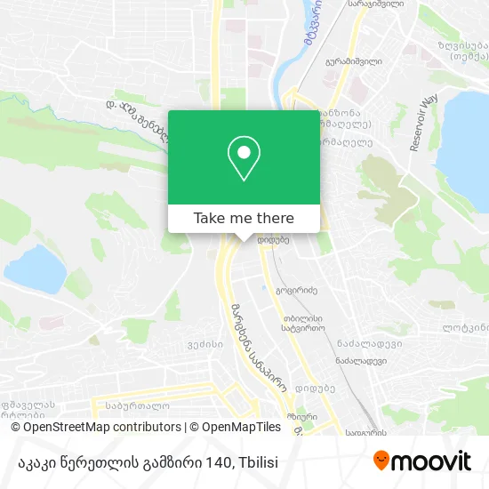 აკაკი წერეთლის გამზირი 140 map