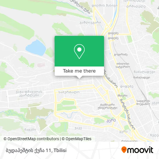 ბუდაპეშტის ქუჩა 11 map