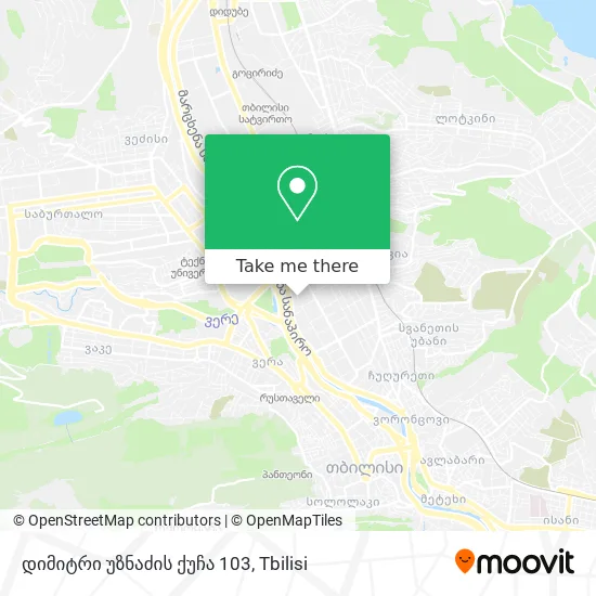 დიმიტრი უზნაძის ქუჩა 103 map