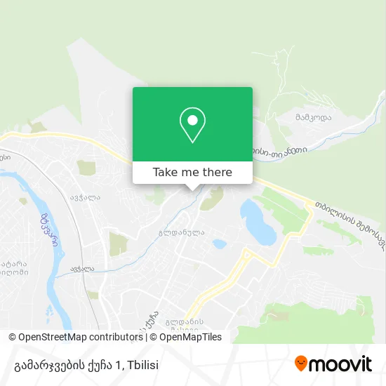 გამარჯვების ქუჩა 1 map