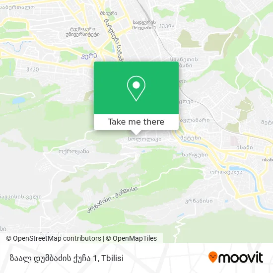 ზაალ დუმბაძის ქუჩა 1 map