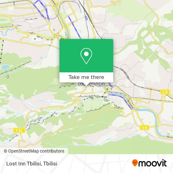 Lost Inn Tbilisi map